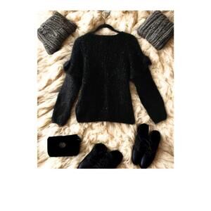 Old Navy Black Speckled Knit Sweater